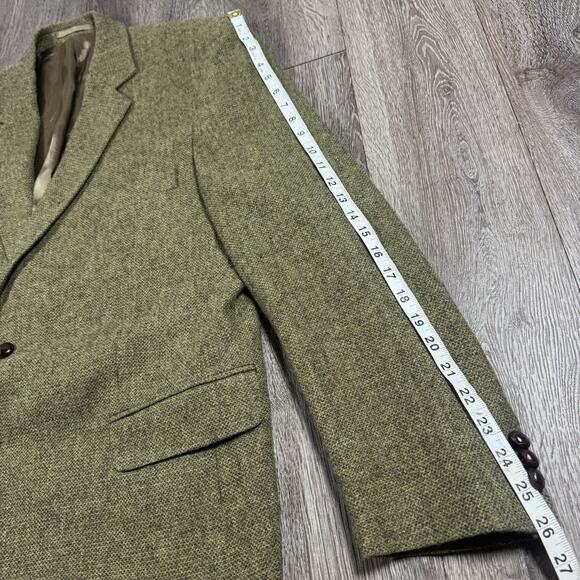 VTG 46 R Triona Green Donegal Tweed Wool Blazer Ireland - Picture 8 of 15